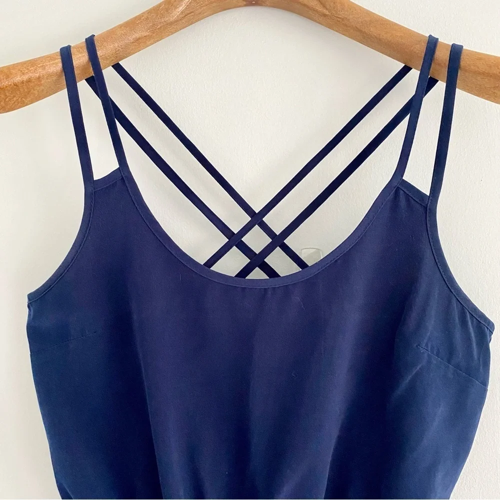 Forever 21 Navy Crisscross Dress Size Small - Picture 2 of 5